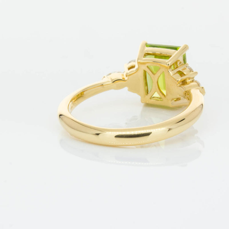 18ct Yellow Gold 2.42ct Peridot & Diamond Oriana Ring-Ring-Walker & Hall