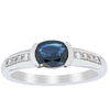 Deja Vu Platinum .72ct Sapphire & Diamond Ring - Ring - Walker & Hall
