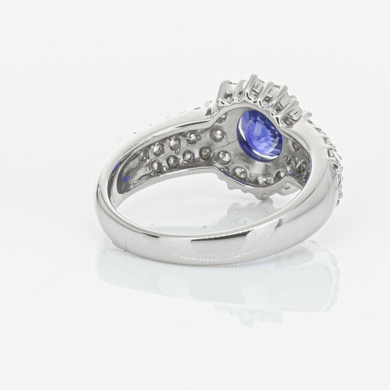 Deja Vu Platinum 1.64ct Sapphire & Diamond Ring-Ring-Walker & Hall