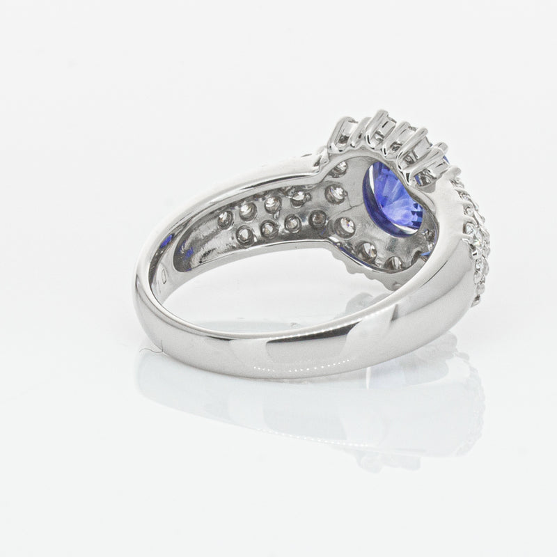 Deja Vu Platinum 1.64ct Sapphire & Diamond Ring-Ring-Walker & Hall