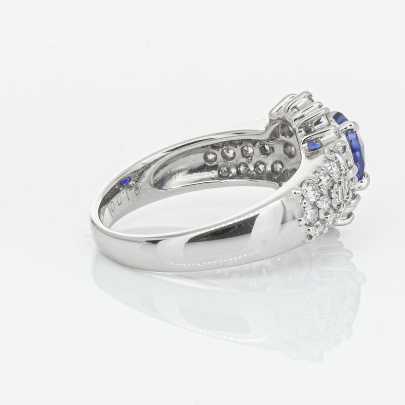 Deja Vu Platinum 1.64ct Sapphire & Diamond Ring-Ring-Walker & Hall