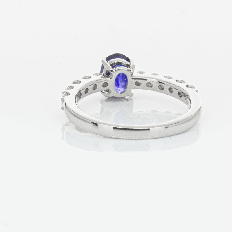 Deja Vu Platinum 1.37ct Sapphire & Diamond Ring-Ring-Walker & Hall