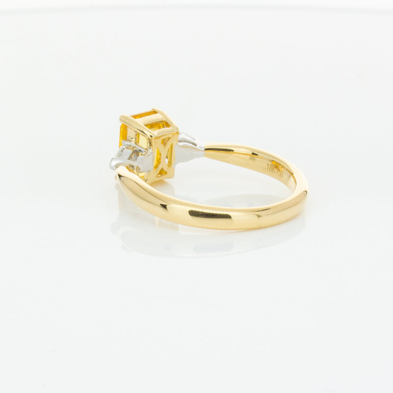 18ct Yellow Gold 2.15ct Yellow Sapphire & Diamond Ayla Ring-Ring-Walker & Hall