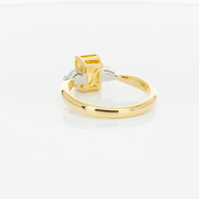 18ct Yellow Gold 2.15ct Yellow Sapphire & Diamond Ayla Ring-Ring-Walker & Hall