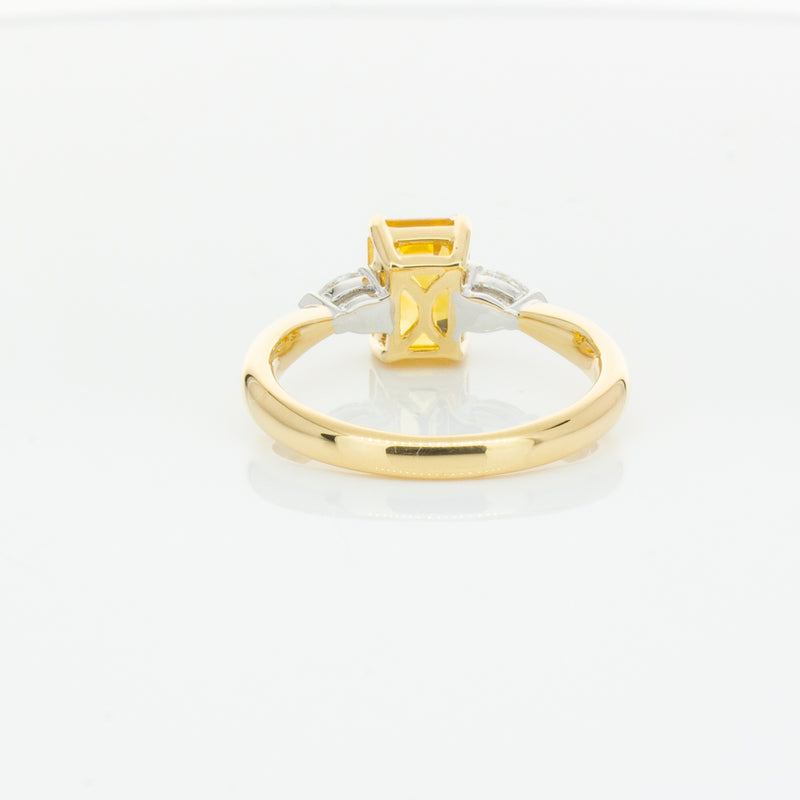 18ct Yellow Gold 2.15ct Yellow Sapphire & Diamond Ayla Ring-Ring-Walker & Hall