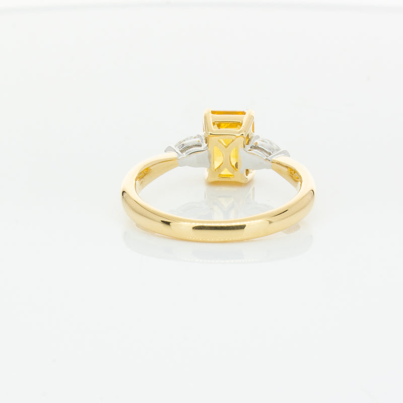 18ct Yellow Gold 2.15ct Yellow Sapphire & Diamond Ayla Ring-Ring-Walker & Hall