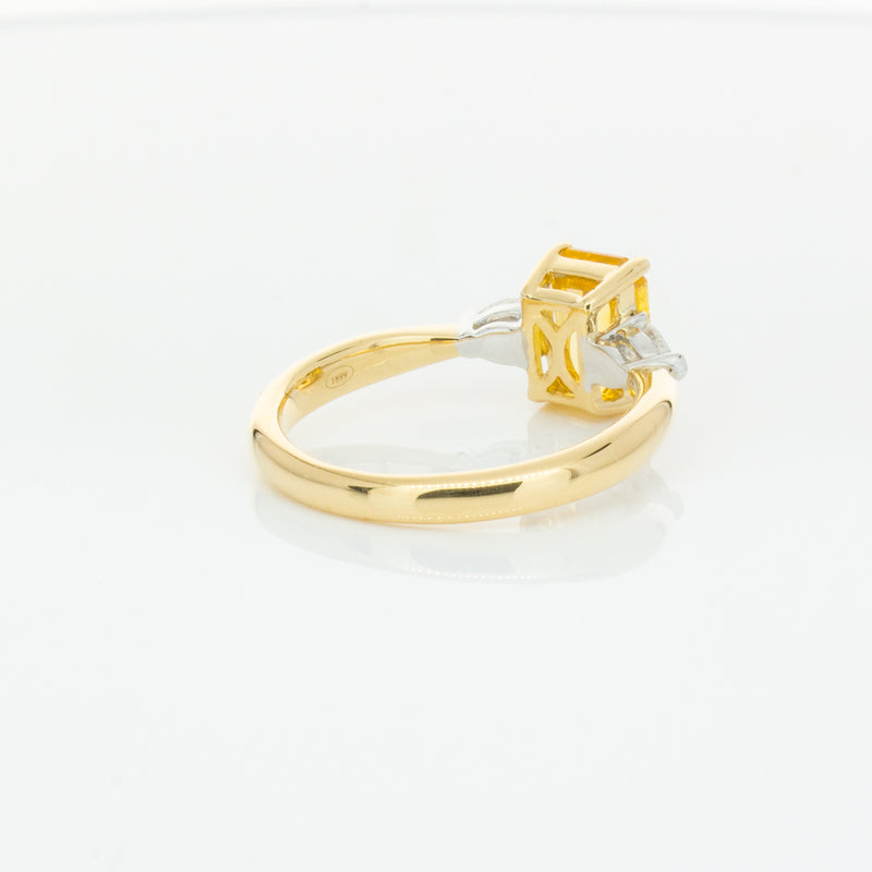 18ct Yellow Gold 2.15ct Yellow Sapphire & Diamond Ayla Ring-Ring-Walker & Hall