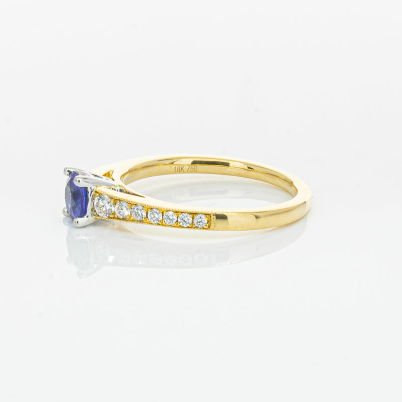 18ct Yellow Gold .49ct Sapphire Vantage Ring-Ring-Walker & Hall