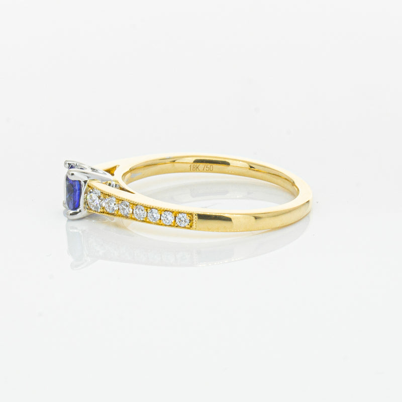 18ct Yellow Gold .49ct Sapphire Vantage Ring-Ring-Walker & Hall