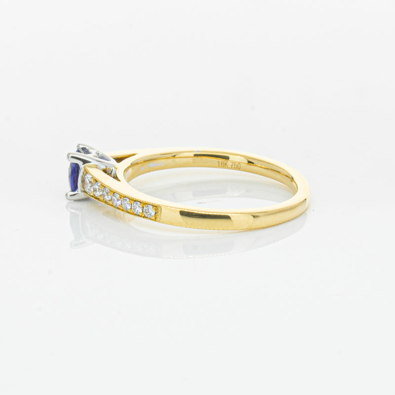 18ct Yellow Gold .49ct Sapphire Vantage Ring-Ring-Walker & Hall