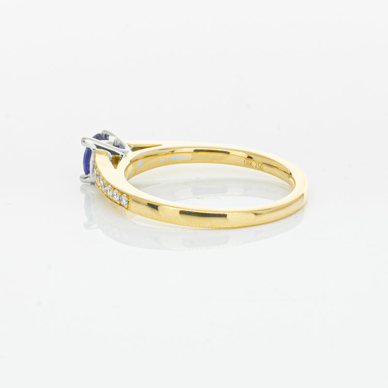 18ct Yellow Gold .49ct Sapphire Vantage Ring-Ring-Walker & Hall