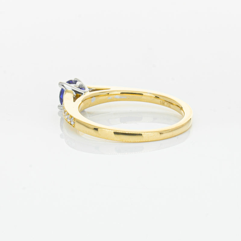 18ct Yellow Gold .49ct Sapphire Vantage Ring-Ring-Walker & Hall
