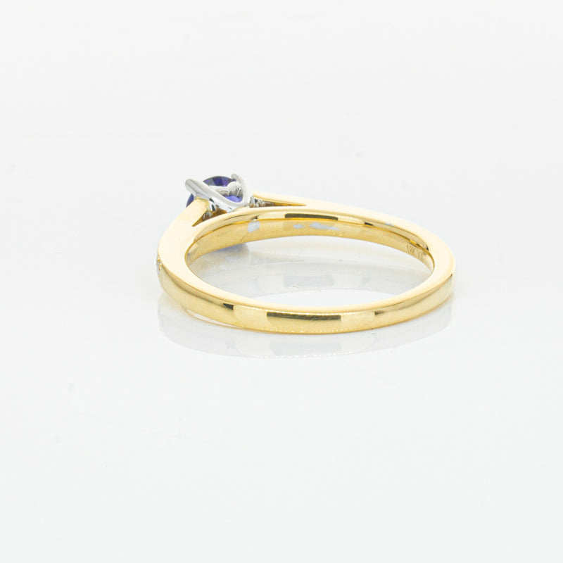 18ct Yellow Gold .49ct Sapphire Vantage Ring-Ring-Walker & Hall