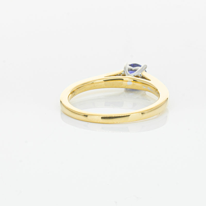 18ct Yellow Gold .49ct Sapphire Vantage Ring-Ring-Walker & Hall