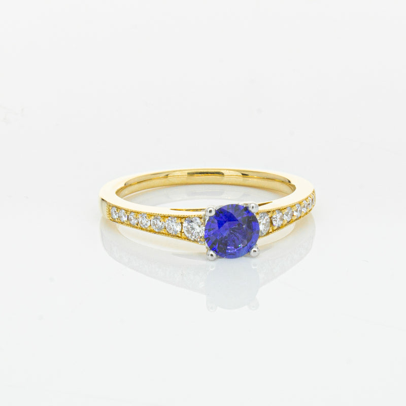 18ct Yellow Gold .49ct Sapphire Vantage Ring-Ring-Walker & Hall