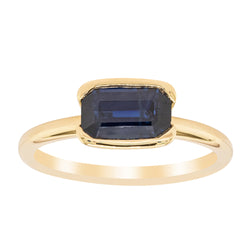 18ct Yellow Gold Sapphire Elle Ring - Ring - Walker & Hall