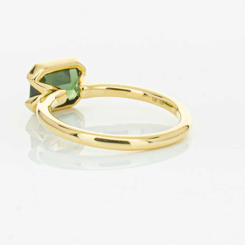 18ct Yellow Gold Green Sapphire Elle Ring-Ring-Walker & Hall