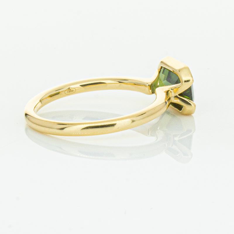 18ct Yellow Gold Green Sapphire Elle Ring-Ring-Walker & Hall