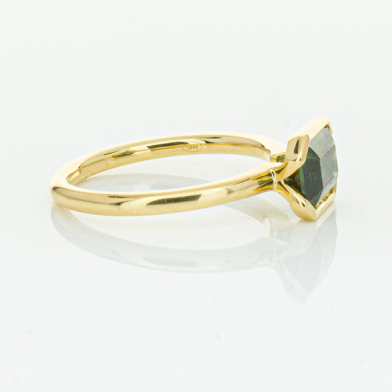 18ct Yellow Gold Green Sapphire Elle Ring-Ring-Walker & Hall