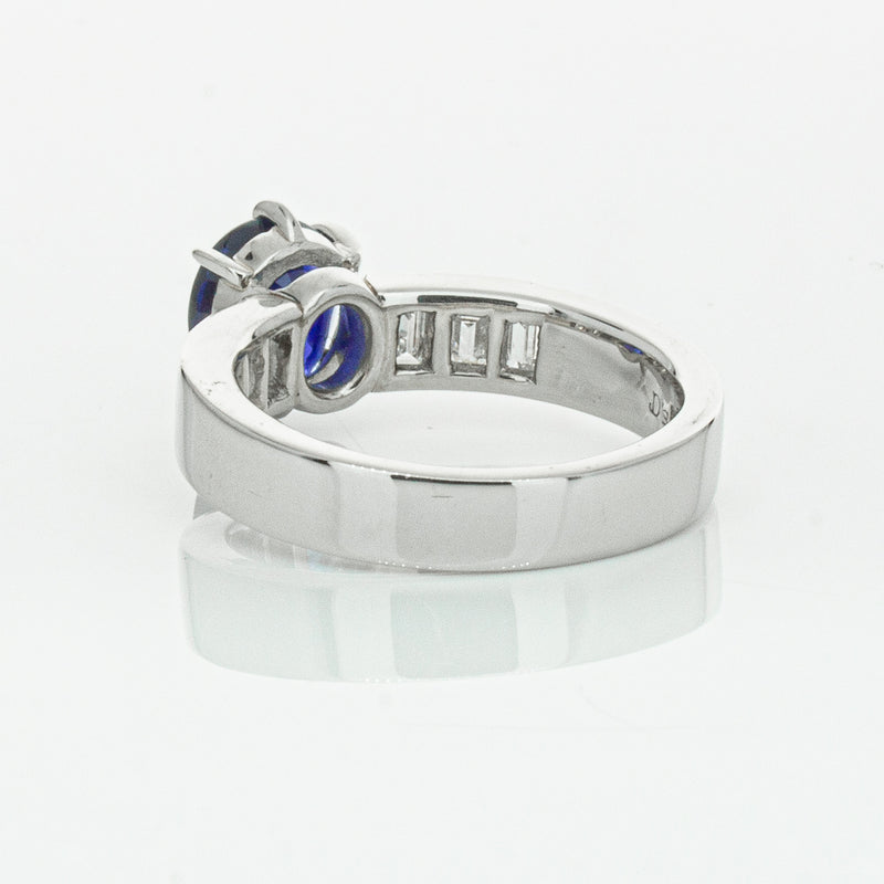 Deja Vu Platinum 2.22ct Sapphire & Diamond Ring-Ring-Walker & Hall