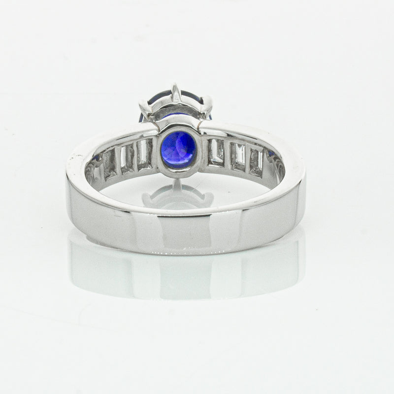 Deja Vu Platinum 2.22ct Sapphire & Diamond Ring-Ring-Walker & Hall