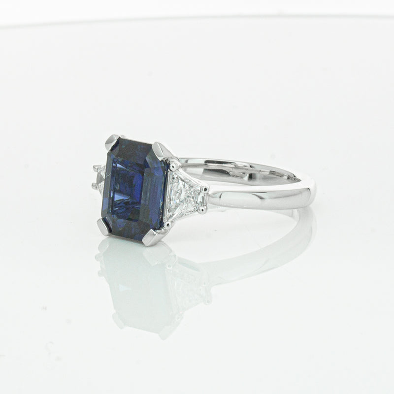 18ct White Gold Sapphire & Diamond Ring-Ring-Walker & Hall