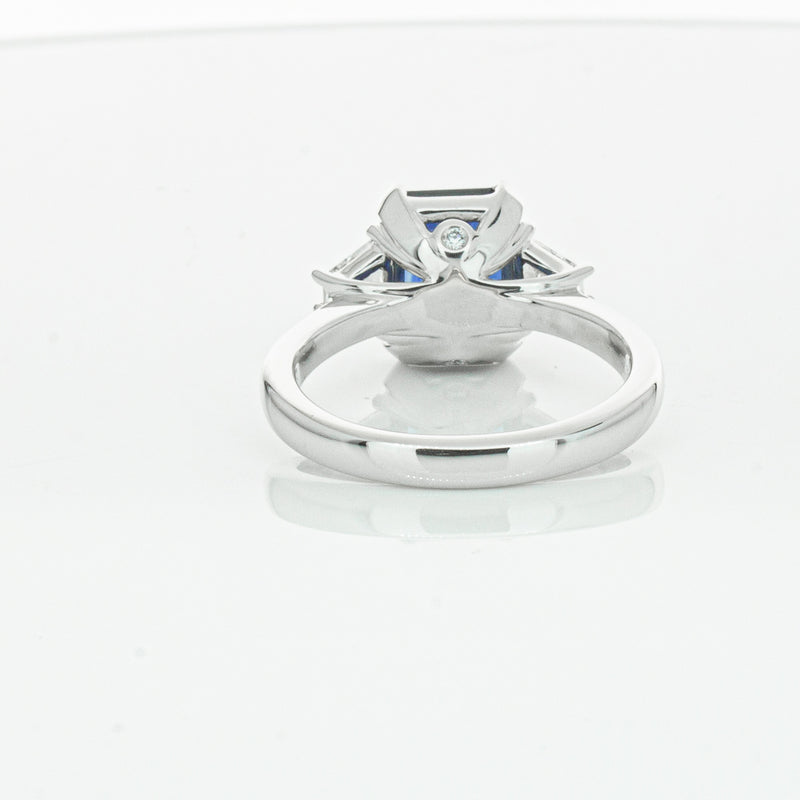 18ct White Gold Sapphire & Diamond Ring-Ring-Walker & Hall