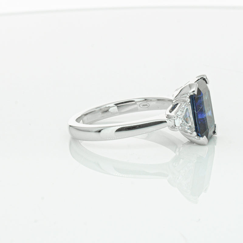 18ct White Gold Sapphire & Diamond Ring-Ring-Walker & Hall