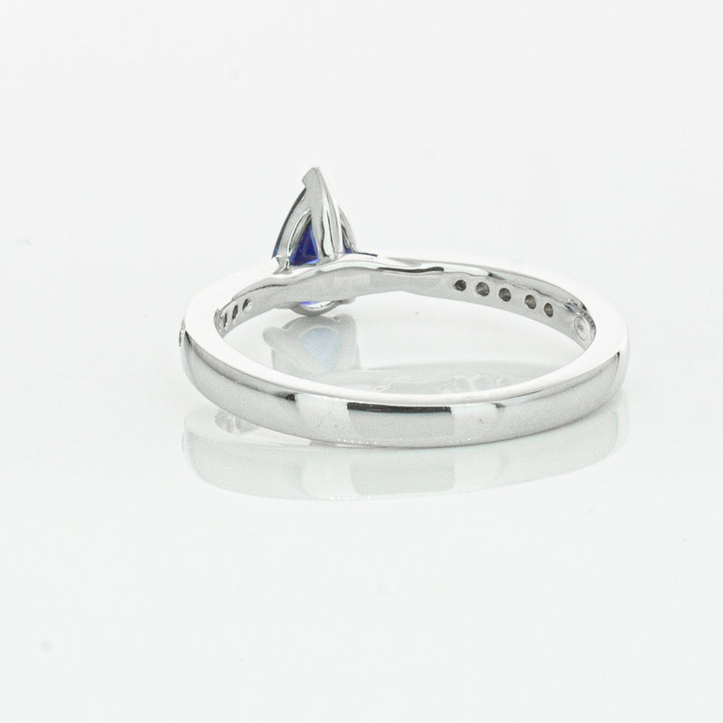 18ct White Gold Sapphire & Diamond Zenith Ring-Ring-Walker & Hall