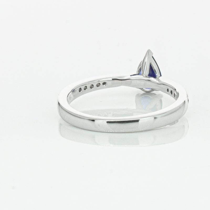 18ct White Gold Sapphire & Diamond Zenith Ring-Ring-Walker & Hall