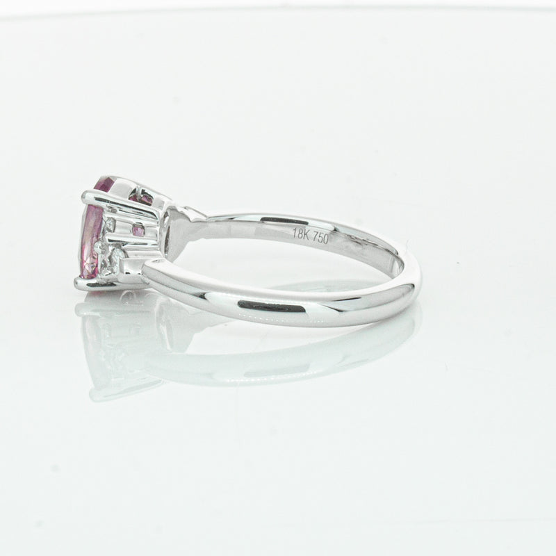 18ct White Gold 2.04ct Purple Sapphire & Diamond Oriana Ring-Ring-Walker & Hall