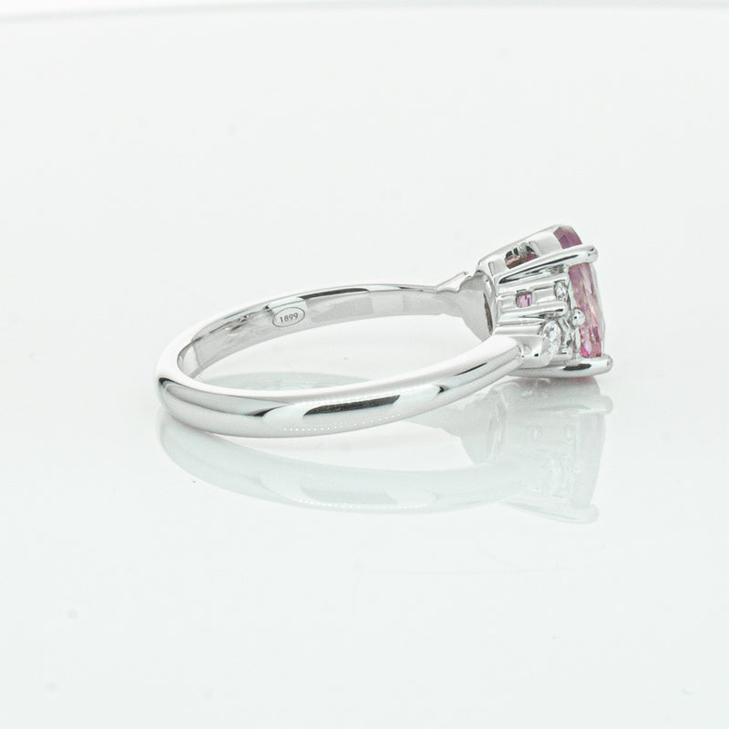 18ct White Gold 2.04ct Purple Sapphire & Diamond Oriana Ring-Ring-Walker & Hall