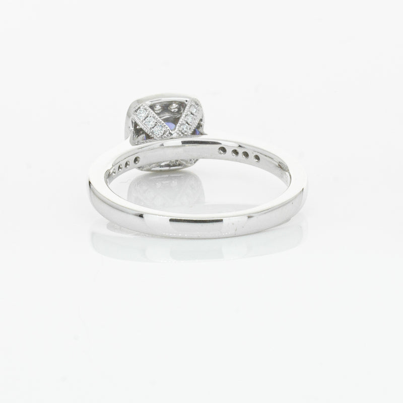 18ct White Gold .38ct Sapphire & Diamond Aurora Ring-Ring-Walker & Hall