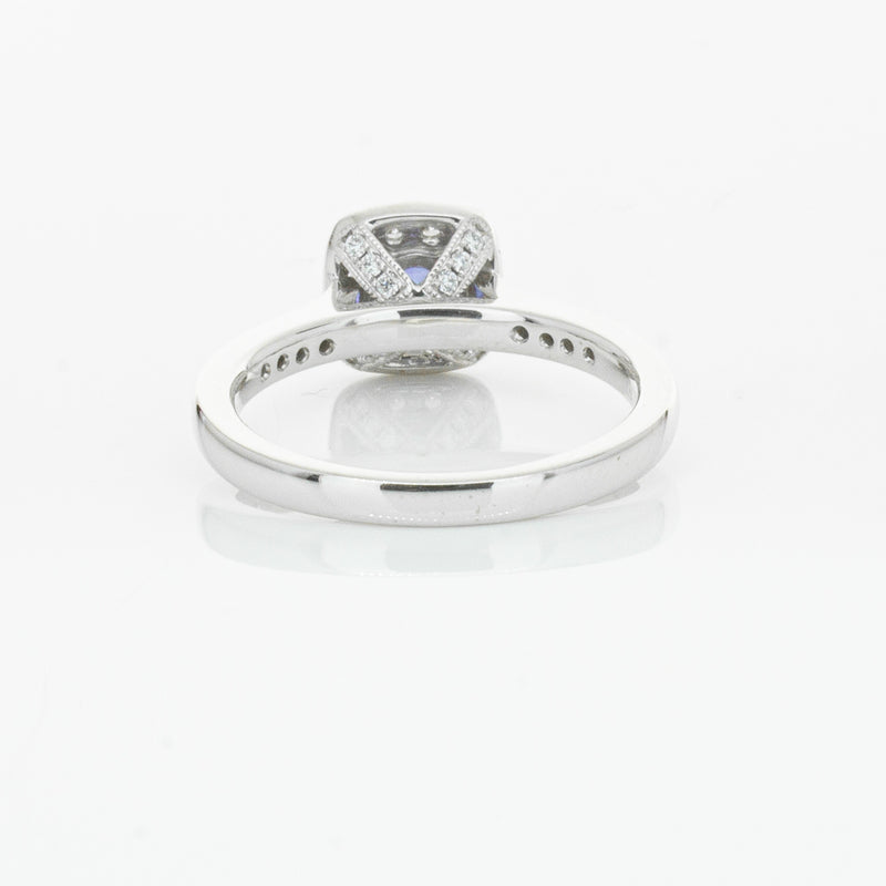 18ct White Gold .38ct Sapphire & Diamond Aurora Ring-Ring-Walker & Hall