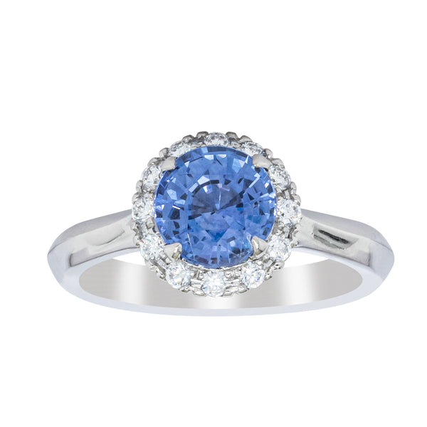Deja Vu Platinum 1.30ct Sapphire & Diamond Ring - Ring - Walker & Hall