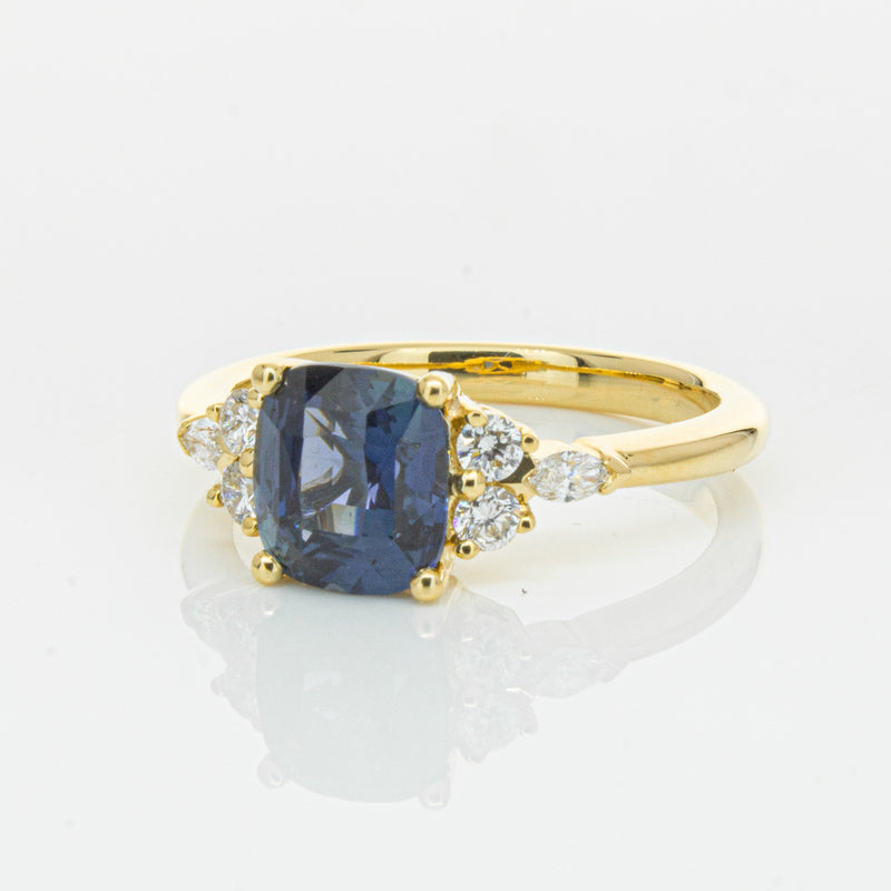 18ct Yellow Gold 2.26ct Sapphire & Diamond Oriana Ring-Ring-Walker & Hall