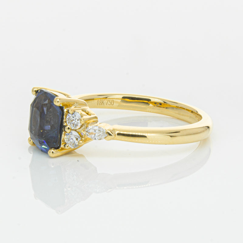 18ct Yellow Gold 2.26ct Sapphire & Diamond Oriana Ring-Ring-Walker & Hall
