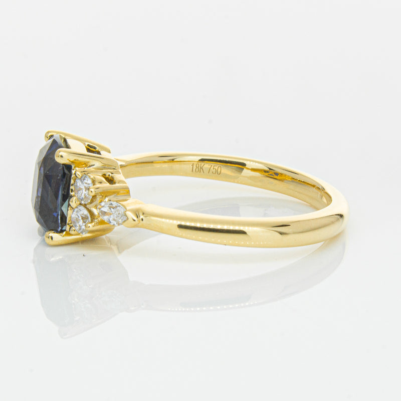 18ct Yellow Gold 2.26ct Sapphire & Diamond Oriana Ring-Ring-Walker & Hall