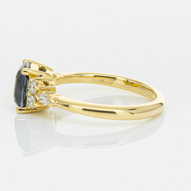 18ct Yellow Gold 2.26ct Sapphire & Diamond Oriana Ring-Ring-Walker & Hall