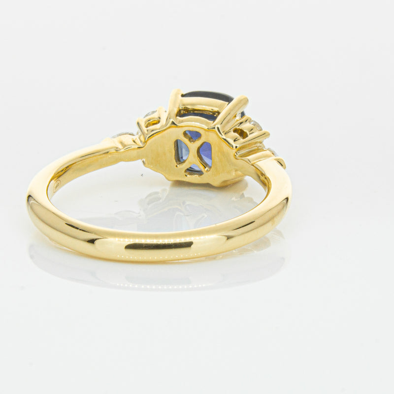 18ct Yellow Gold 2.26ct Sapphire & Diamond Oriana Ring-Ring-Walker & Hall