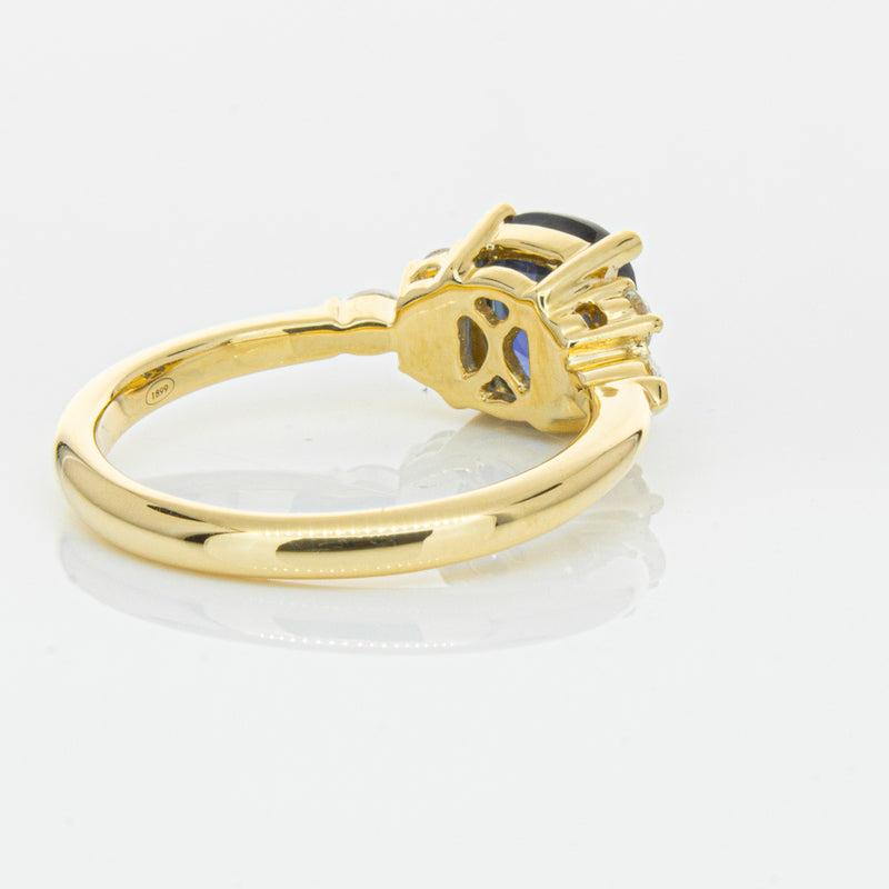 18ct Yellow Gold 2.26ct Sapphire & Diamond Oriana Ring-Ring-Walker & Hall