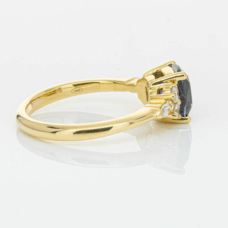 18ct Yellow Gold 2.26ct Sapphire & Diamond Oriana Ring-Ring-Walker & Hall