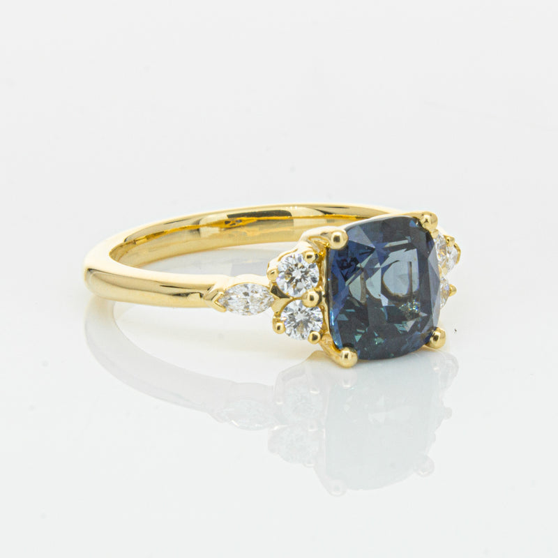 18ct Yellow Gold 2.26ct Sapphire & Diamond Oriana Ring-Ring-Walker & Hall