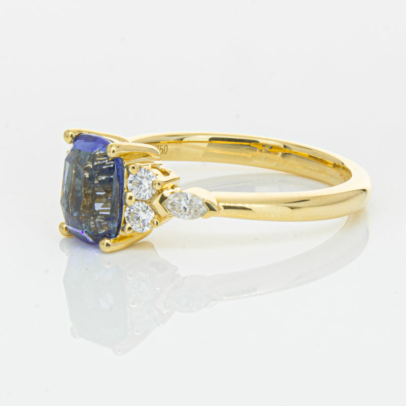 18ct Yellow Gold 2.01ct Sapphire & Diamond Oriana Ring-Ring-Walker & Hall