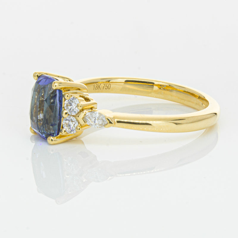 18ct Yellow Gold 2.01ct Sapphire & Diamond Oriana Ring-Ring-Walker & Hall