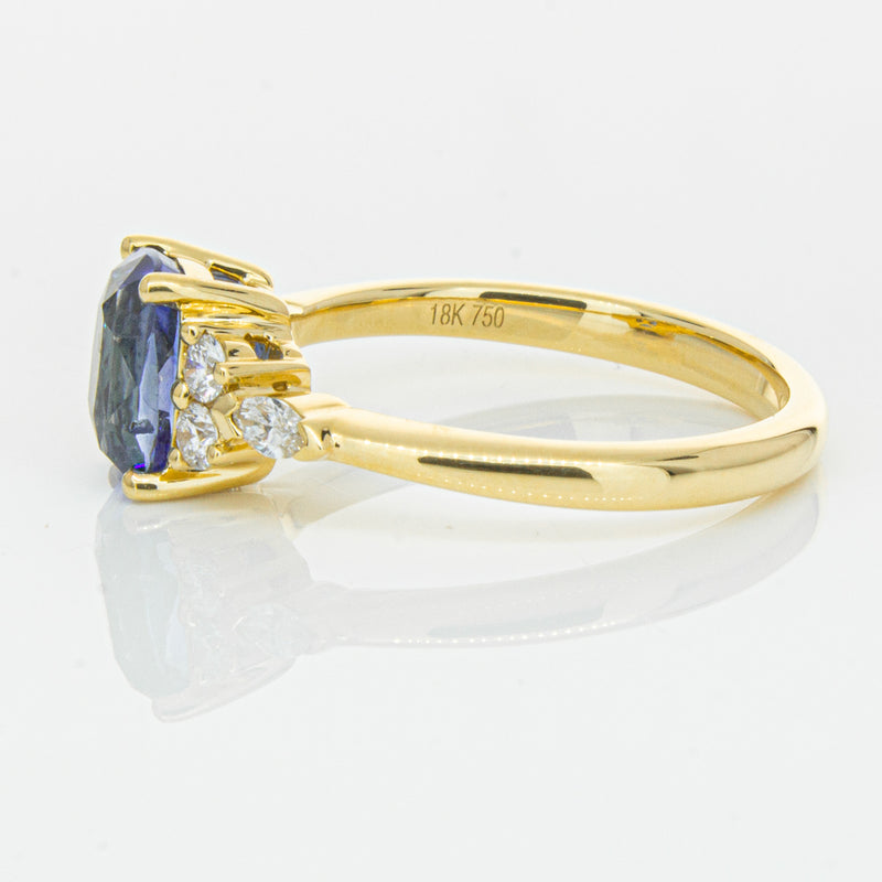 18ct Yellow Gold 2.01ct Sapphire & Diamond Oriana Ring-Ring-Walker & Hall