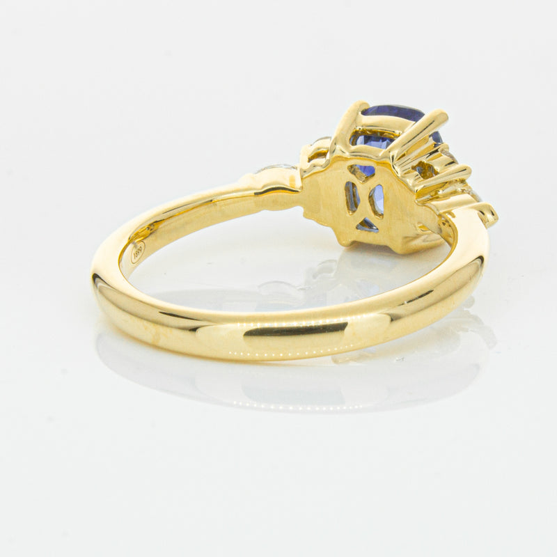 18ct Yellow Gold 2.01ct Sapphire & Diamond Oriana Ring-Ring-Walker & Hall