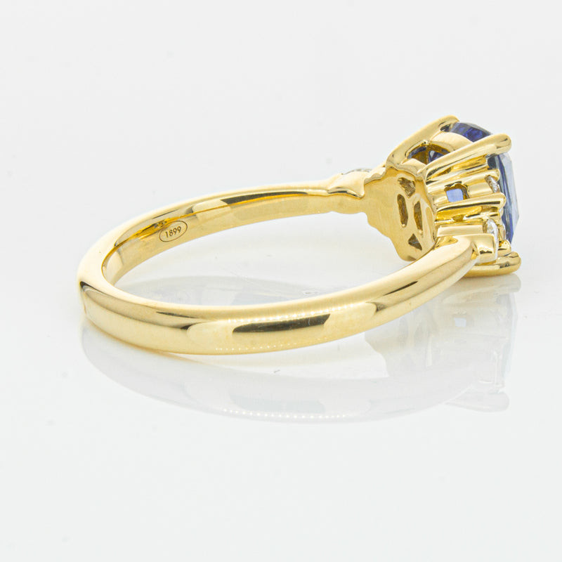 18ct Yellow Gold 2.01ct Sapphire & Diamond Oriana Ring-Ring-Walker & Hall