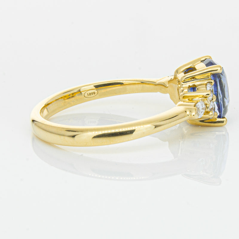 18ct Yellow Gold 2.01ct Sapphire & Diamond Oriana Ring-Ring-Walker & Hall