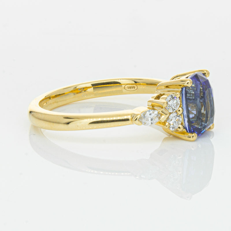 18ct Yellow Gold 2.01ct Sapphire & Diamond Oriana Ring-Ring-Walker & Hall
